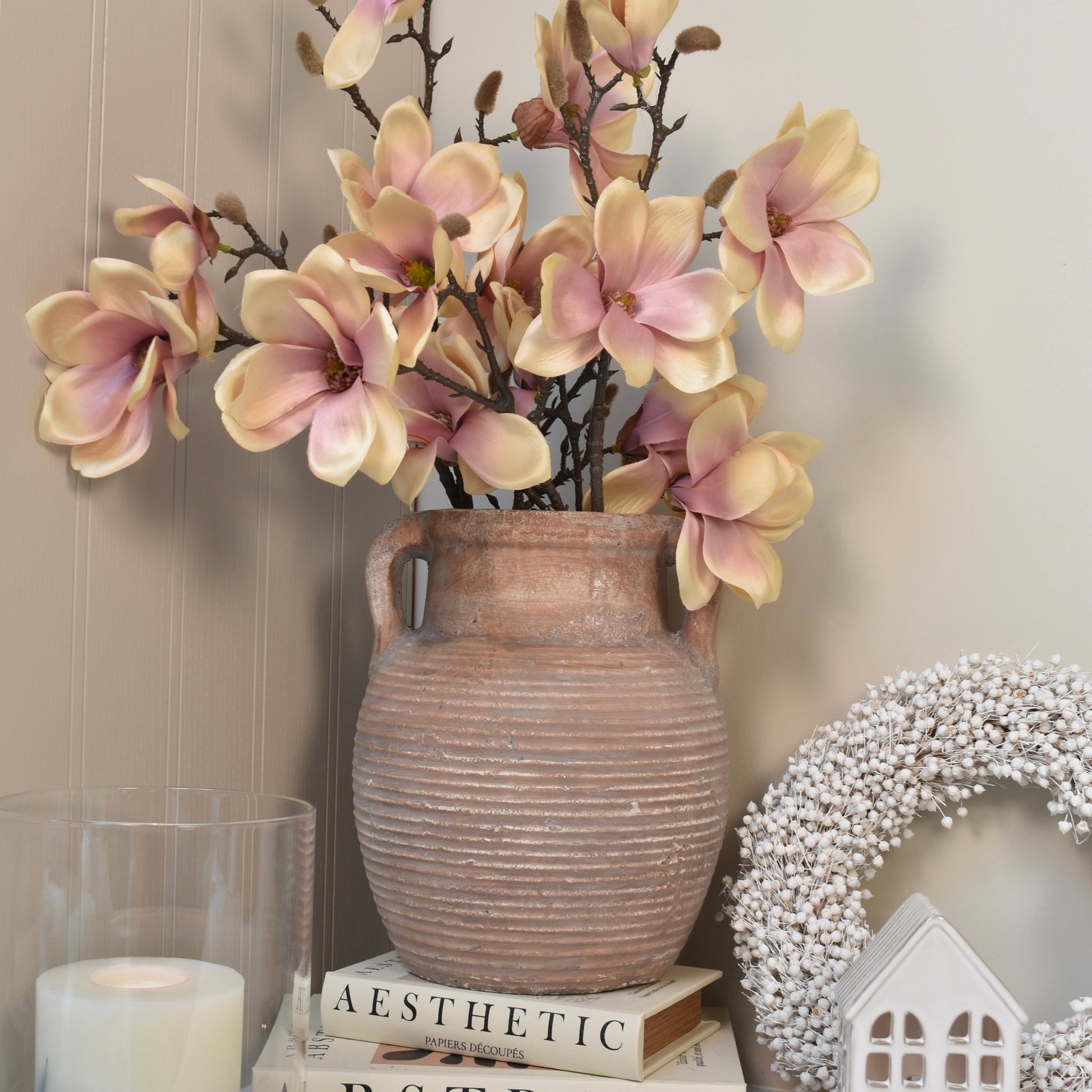 Eloise Cream Magnolia Stem - NalaWillowCo