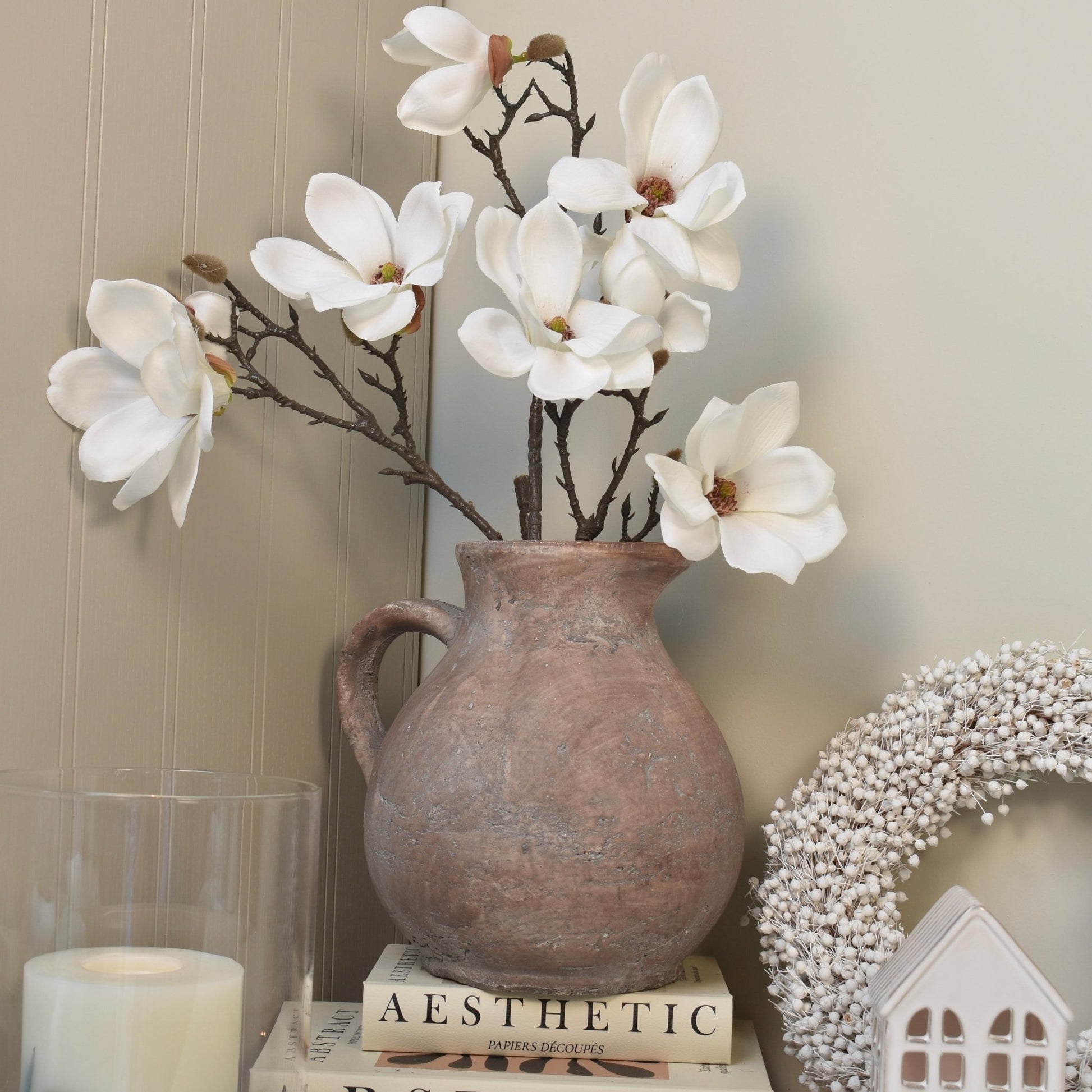 Eloise Ivory Magnolia Stem - NalaWillowCo
