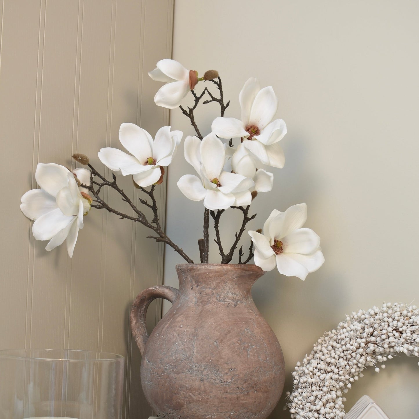 Eloise Ivory Magnolia Stem - NalaWillowCo