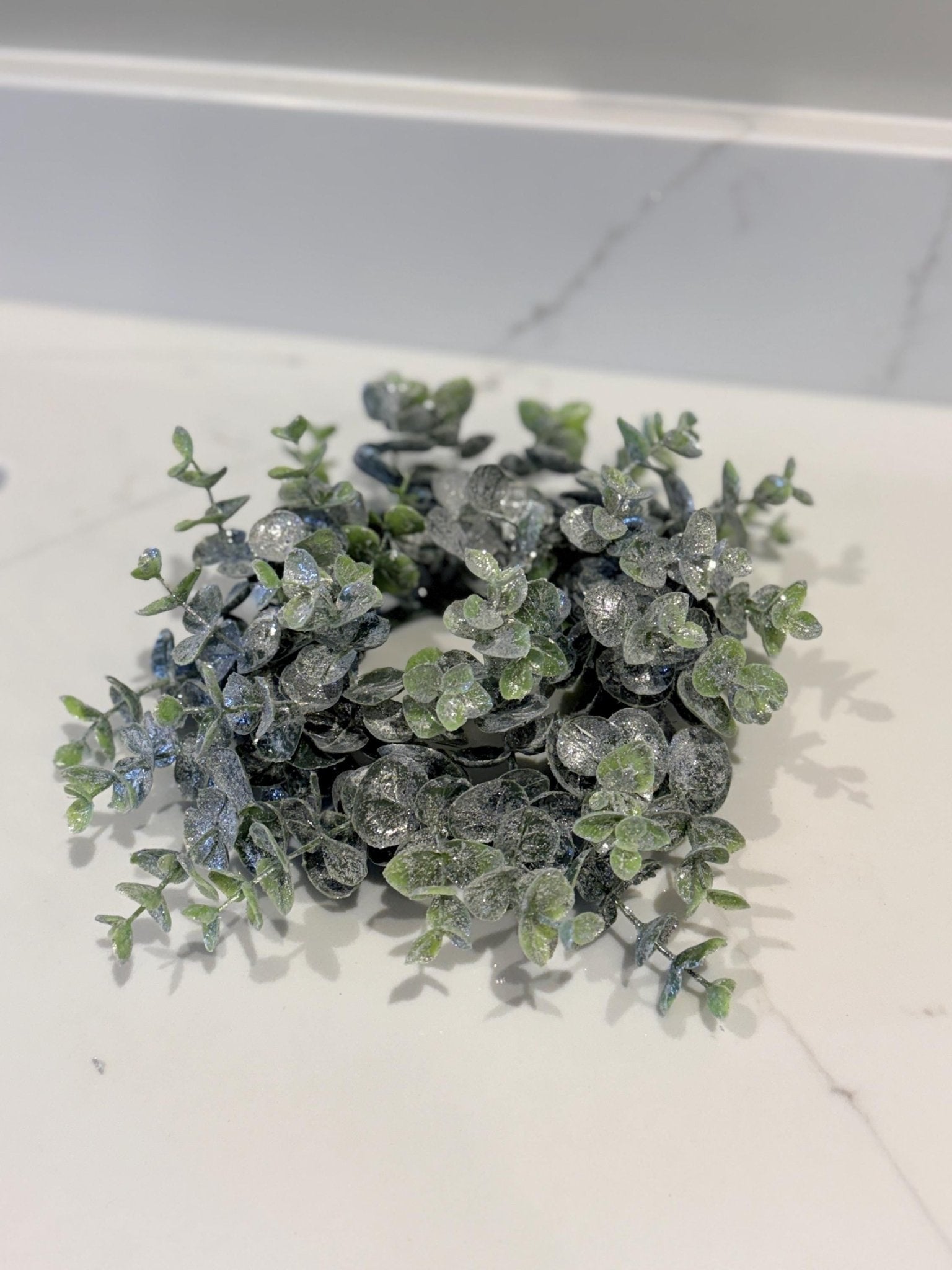 Eucalyptus Candle Wreath Autumn Winter Decor - Small - NalaWillowCo