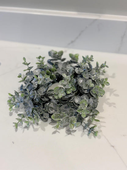 Eucalyptus Candle Wreath Autumn Winter Decor - Small - NalaWillowCo