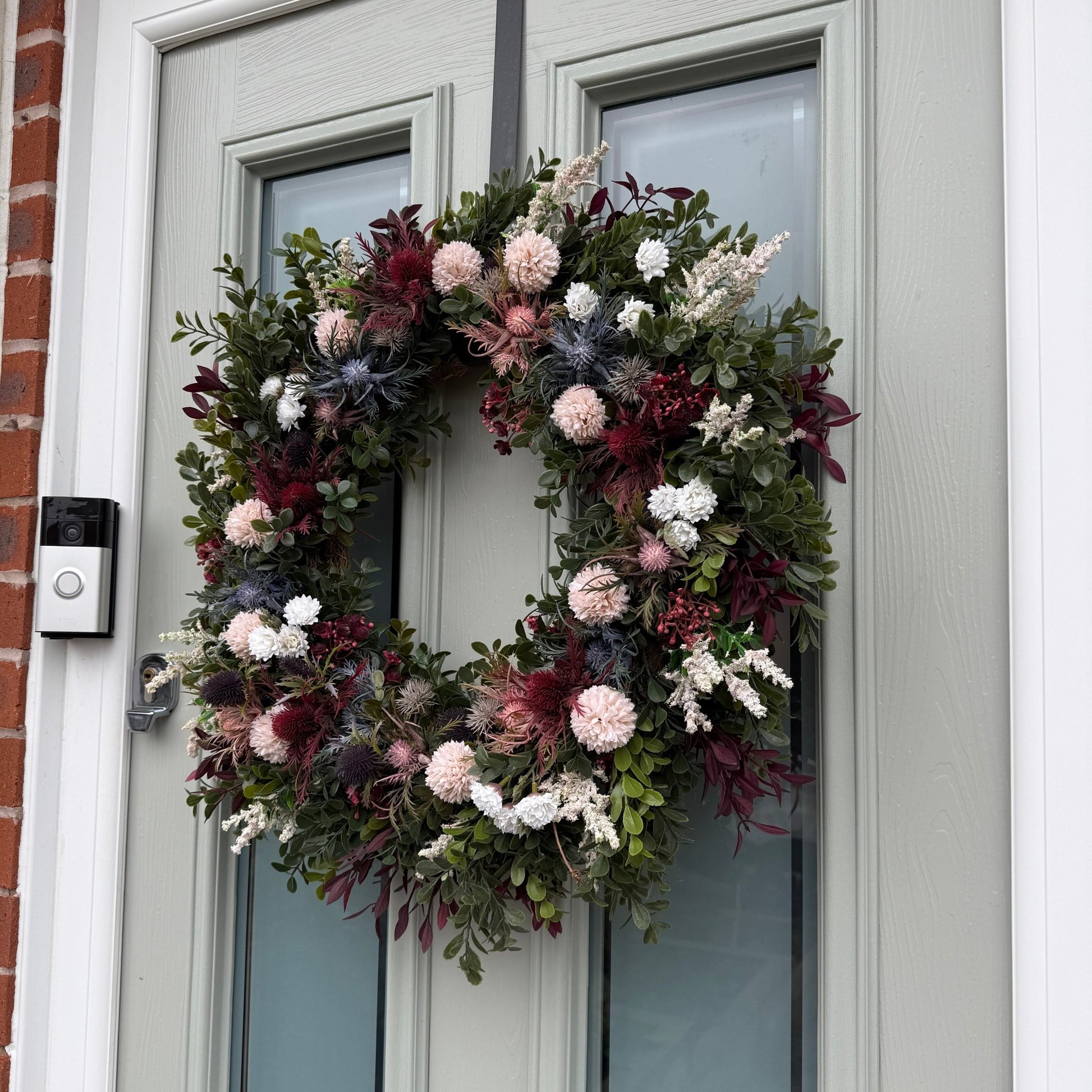 Extra Large 60cm Handmade Meadow Wildflower Wreath - NalaWillowCo