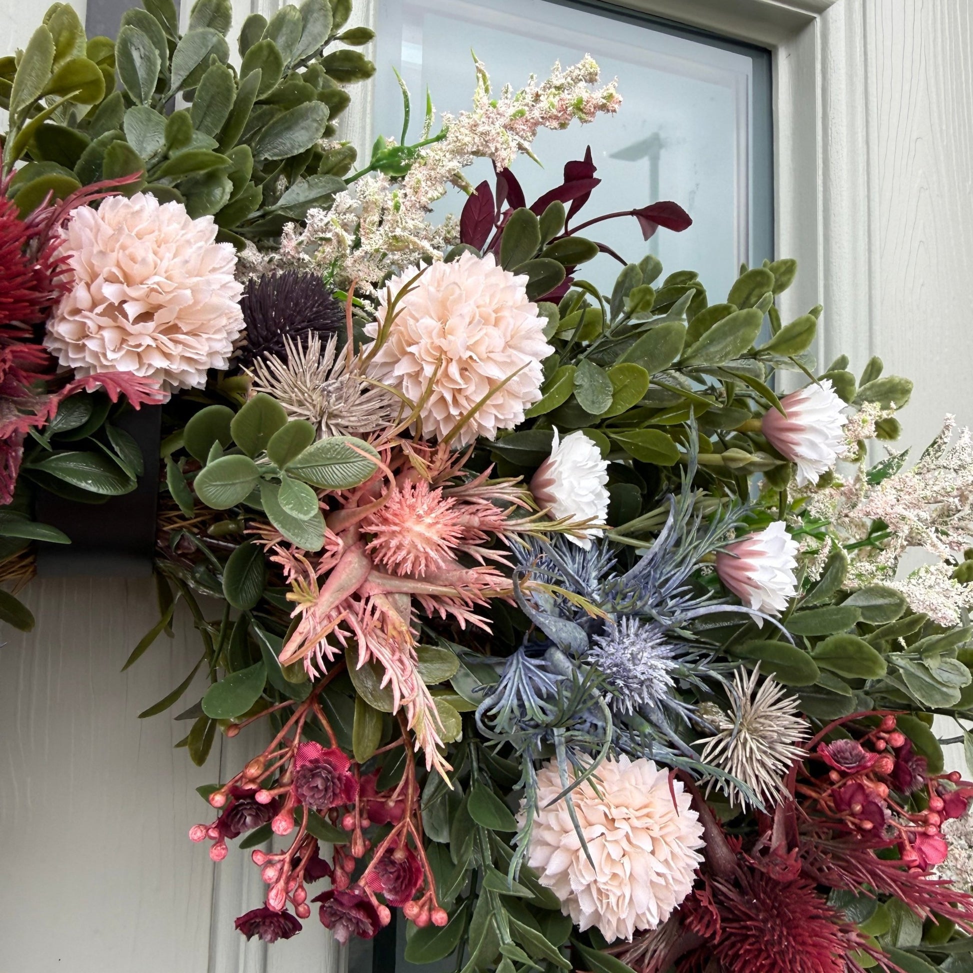 Extra Large 60cm Handmade Meadow Wildflower Wreath - NalaWillowCo