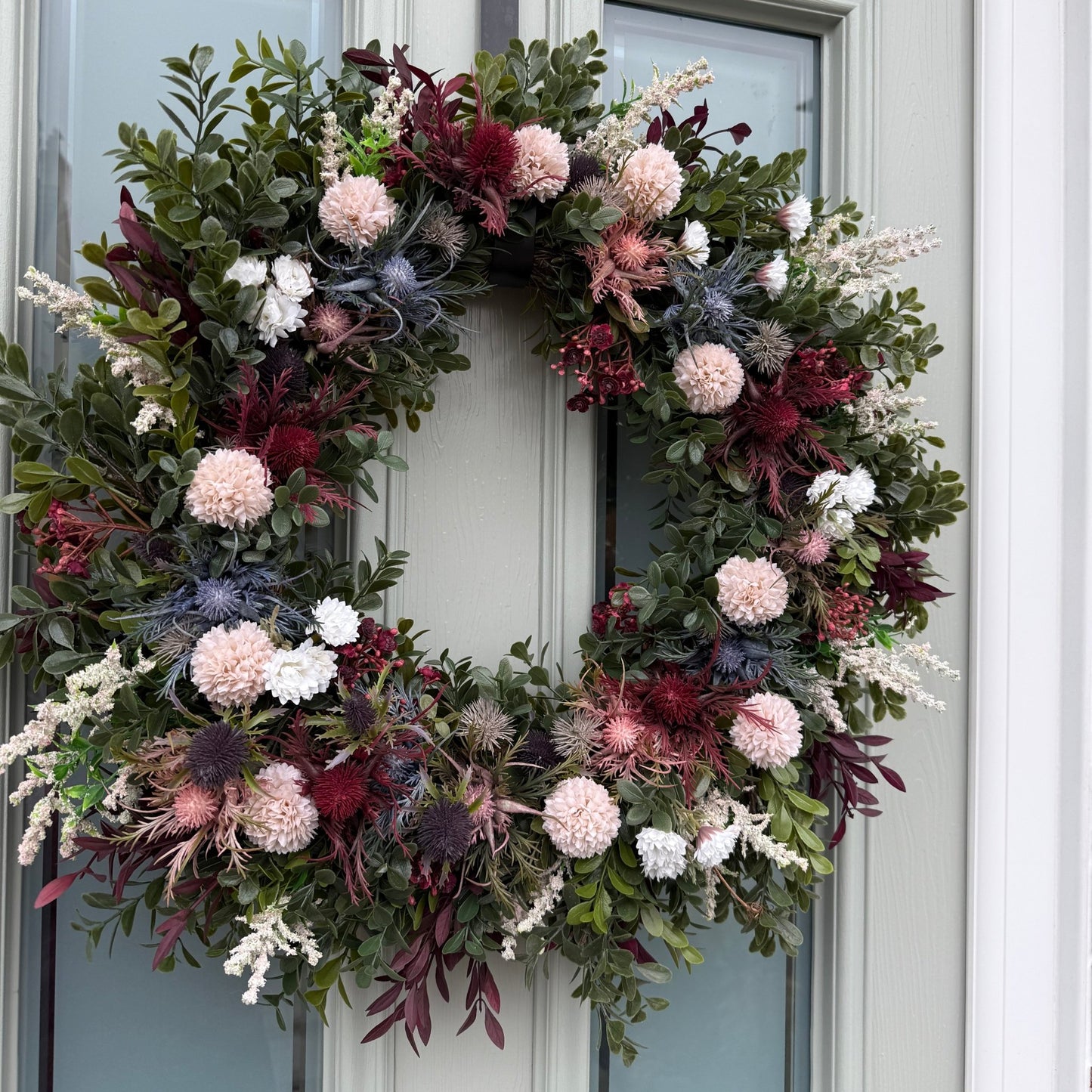Extra Large 60cm Handmade Meadow Wildflower Wreath - NalaWillowCo