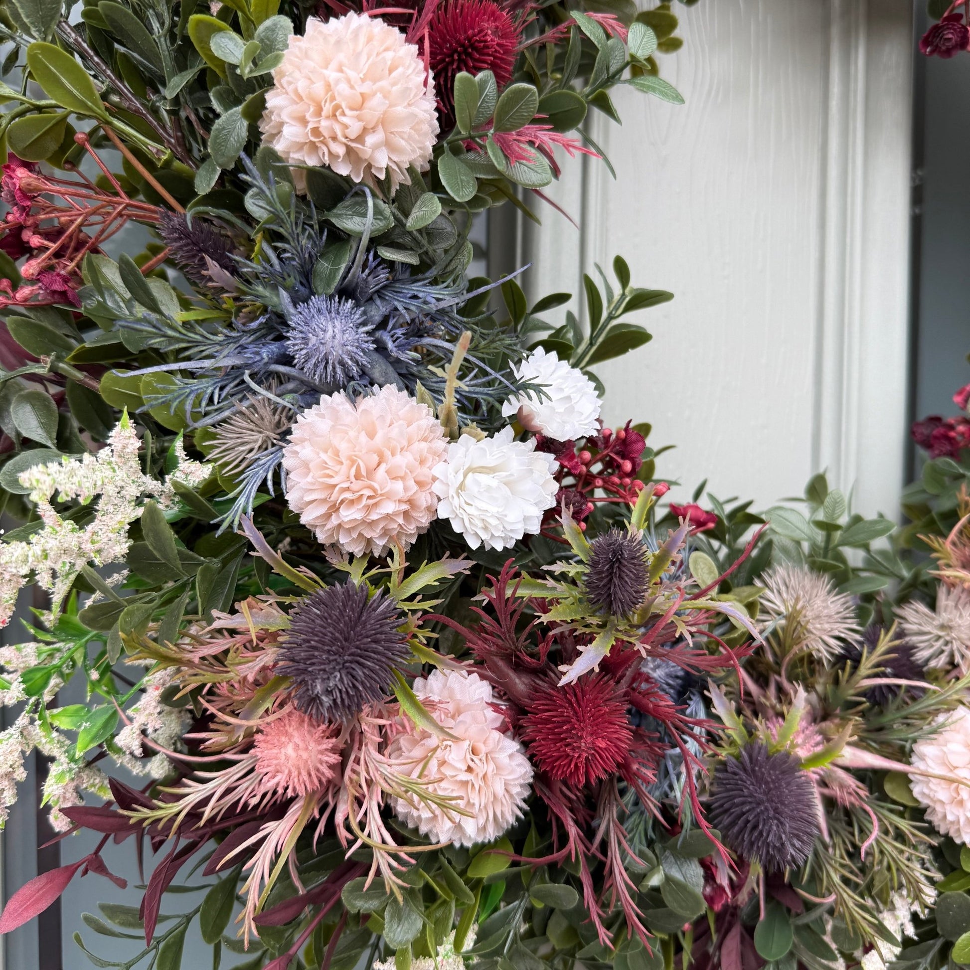 Extra Large 60cm Handmade Meadow Wildflower Wreath - NalaWillowCo