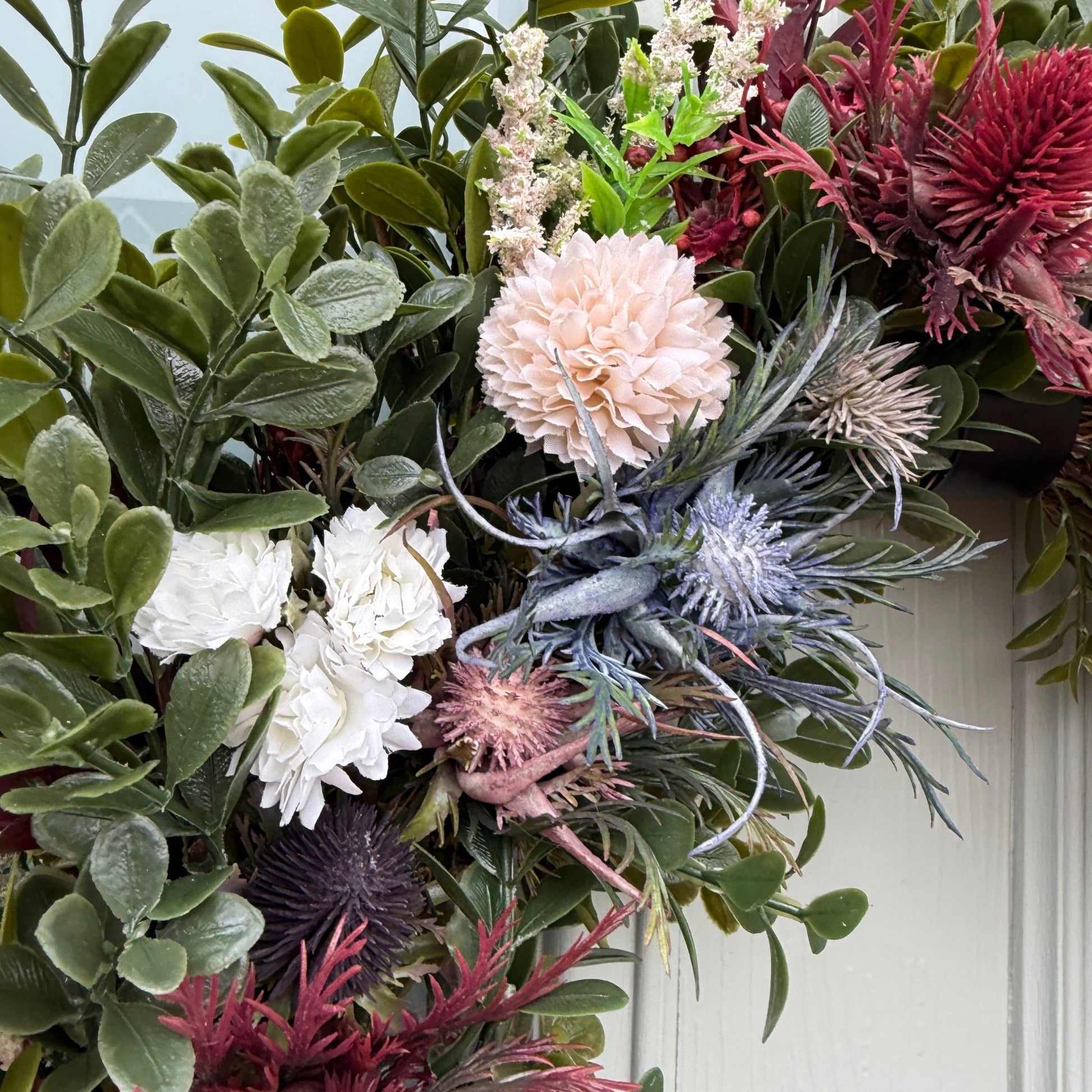 Extra Large 60cm Handmade Meadow Wildflower Wreath - NalaWillowCo
