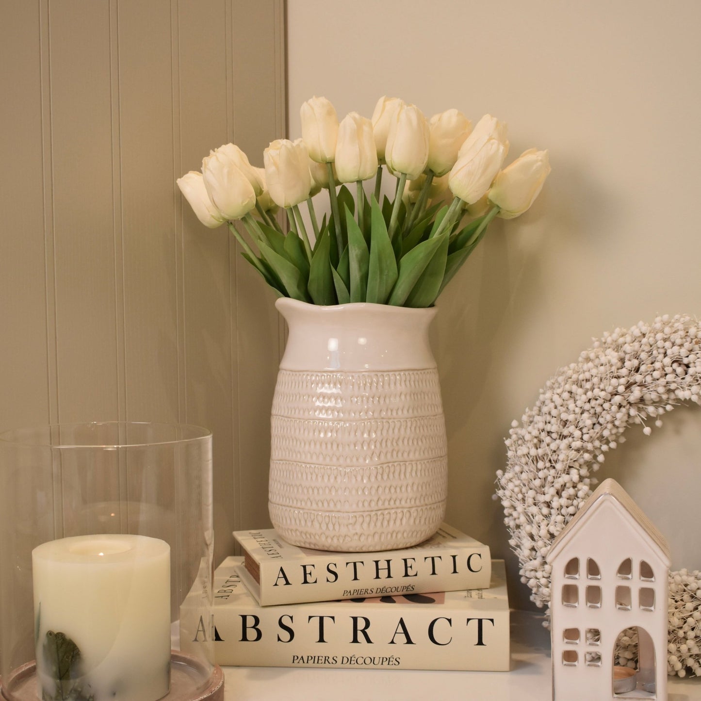 Ivory Tulip Stems - NalaWillowCo