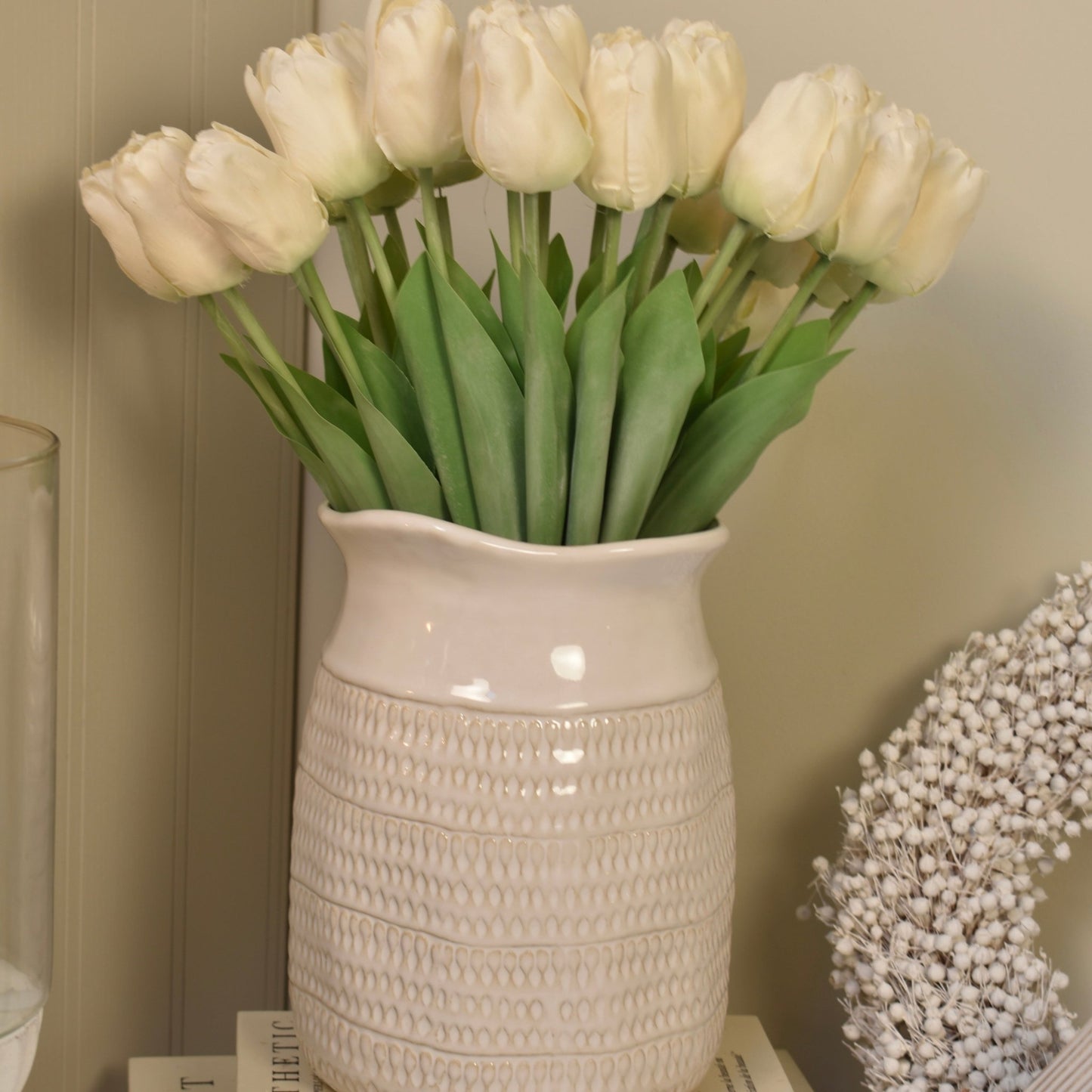 Ivory Tulip Stems - NalaWillowCo