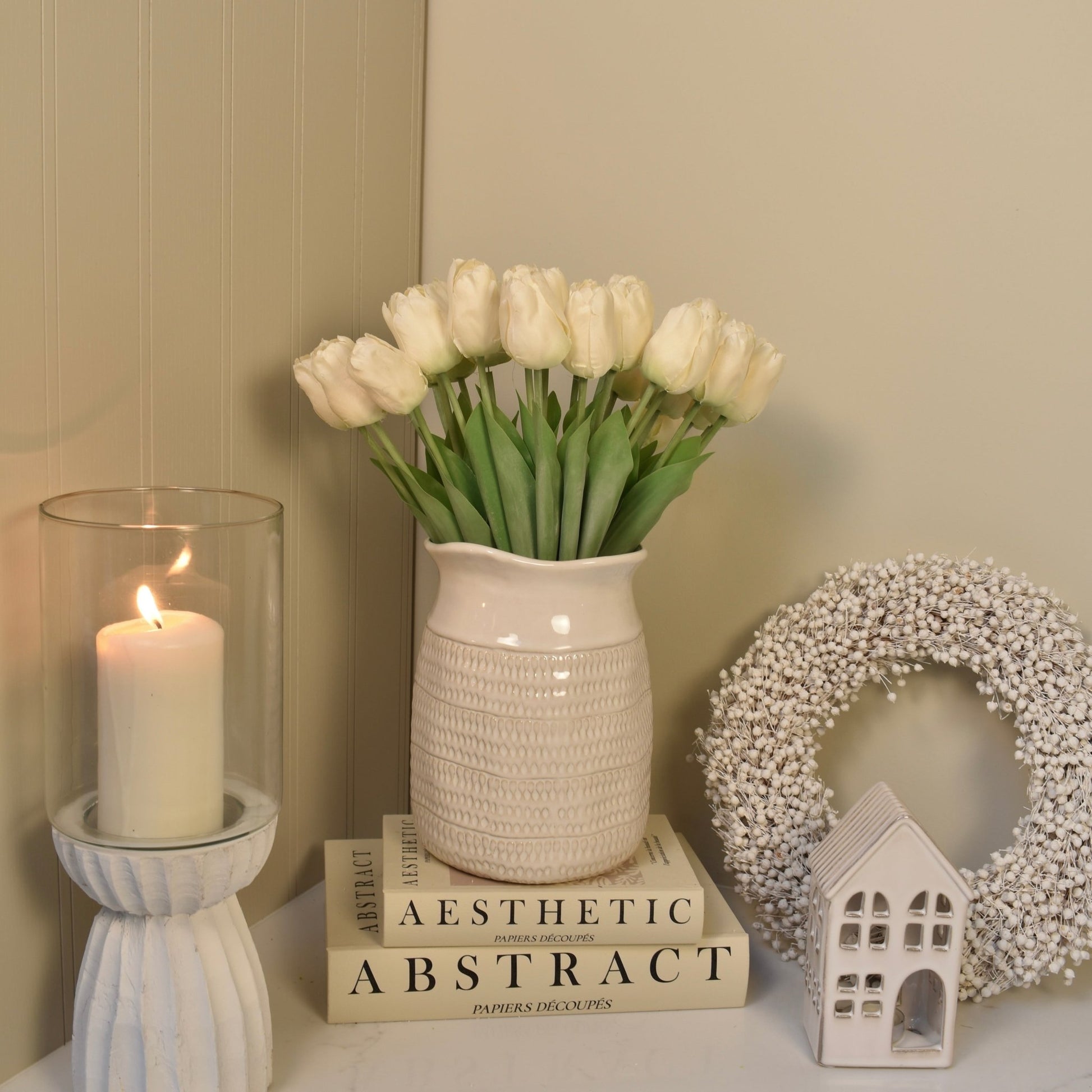 Ivory Tulip Stems - NalaWillowCo