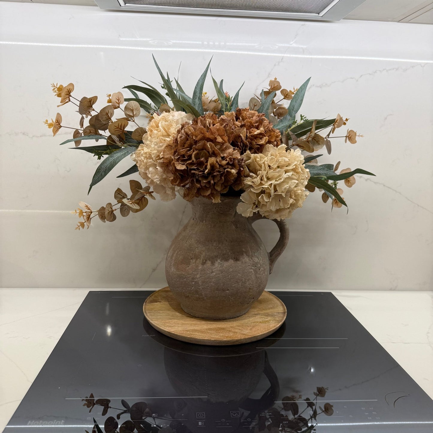 Lou - Cappuccino & Blush Hydrangea Arrangement - NalaWillowCo