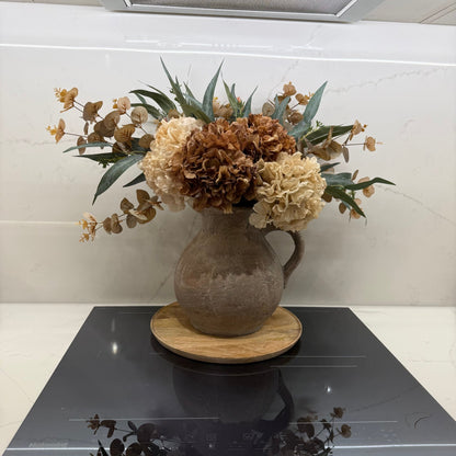 Lou - Cappuccino & Blush Hydrangea Arrangement - NalaWillowCo