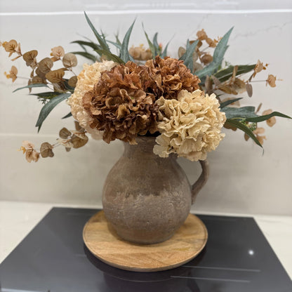 Lou - Cappuccino & Blush Hydrangea Arrangement - NalaWillowCo