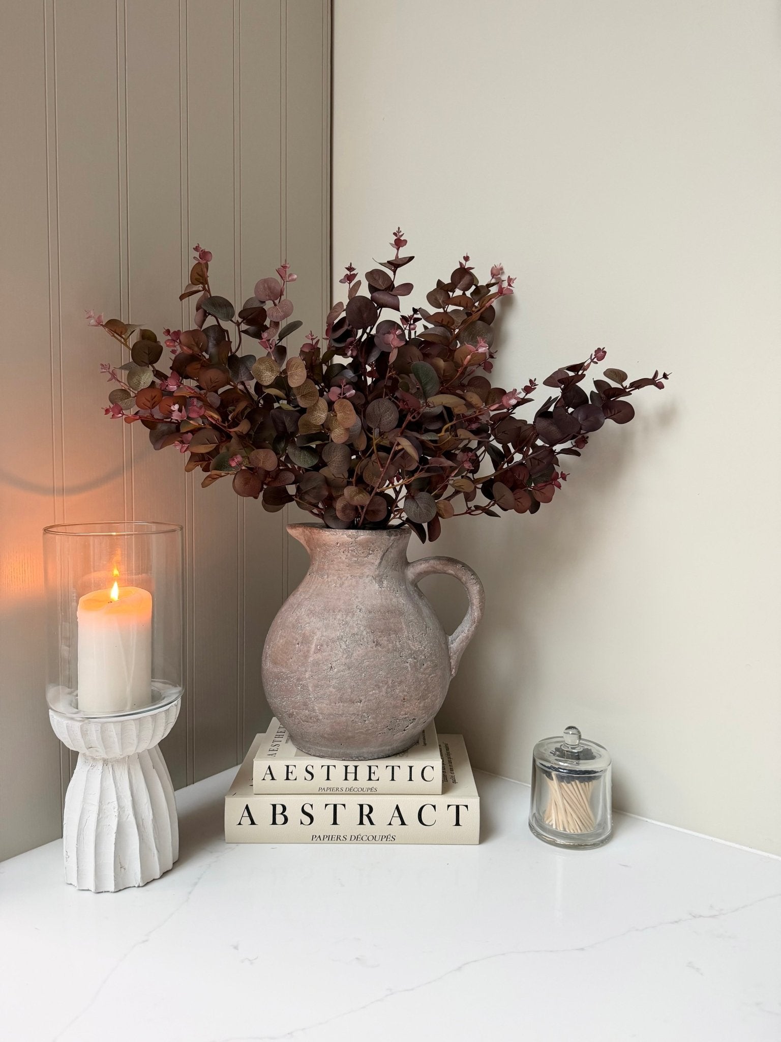 Luxury Wine Burgundy Eucalyptus Stem - NalaWillowCo