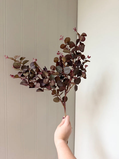 Luxury Wine Burgundy Eucalyptus Stem - NalaWillowCo