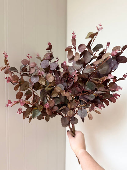 Luxury Wine Burgundy Eucalyptus Stem - NalaWillowCo