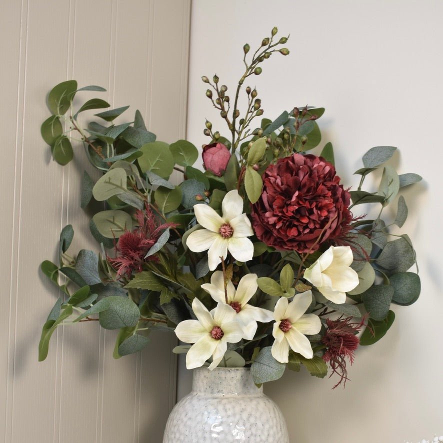 Magnolia & Peony Bloom Bouquet - NalaWillowCo