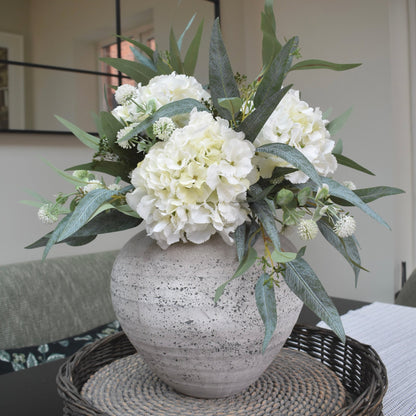 Olive - White Hydrangea Bouquet - NalaWillowCo