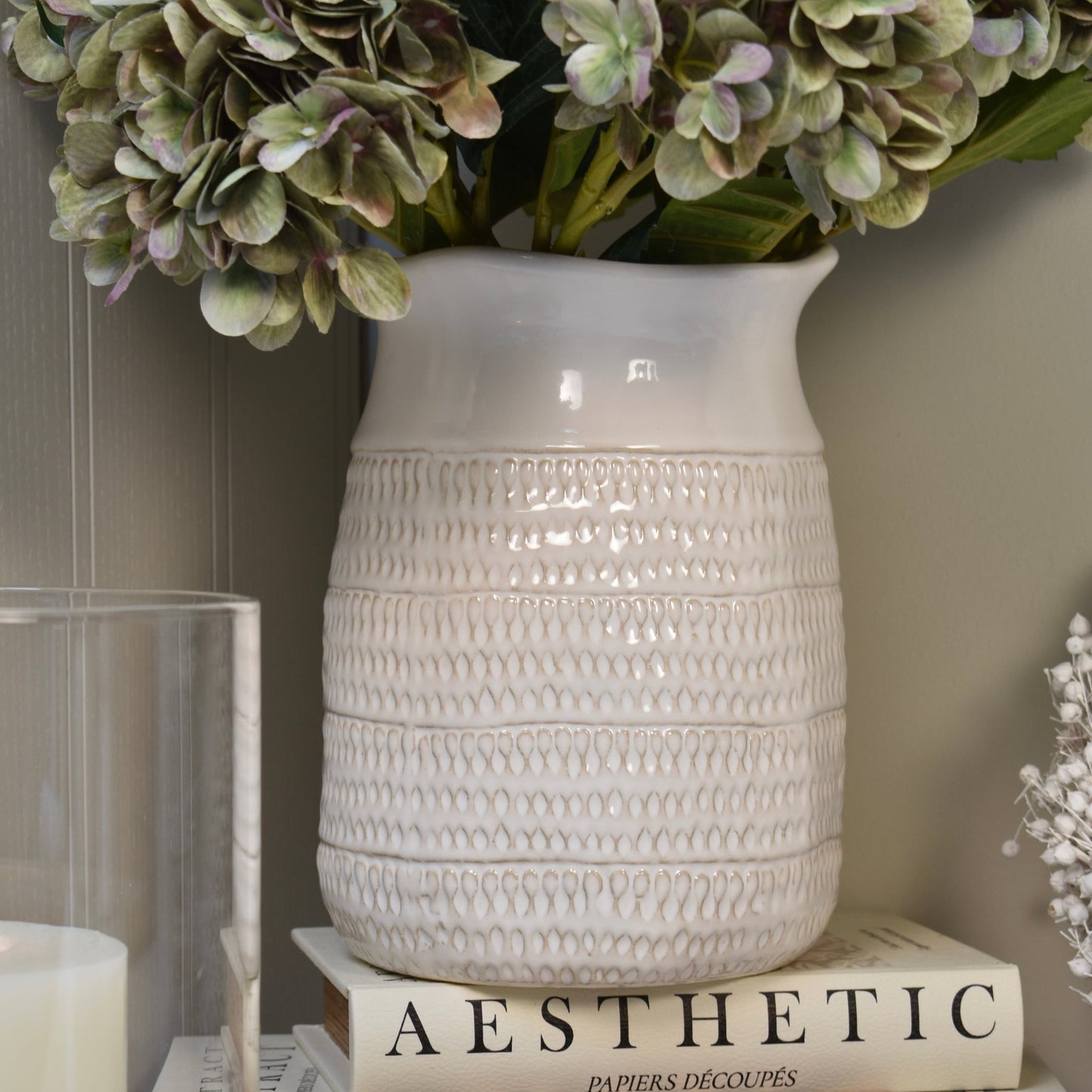 Pale Green Hydrangea Stem - NalaWillowCo