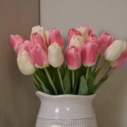Pink & Ivory Tulip Stems - NalaWillowCo