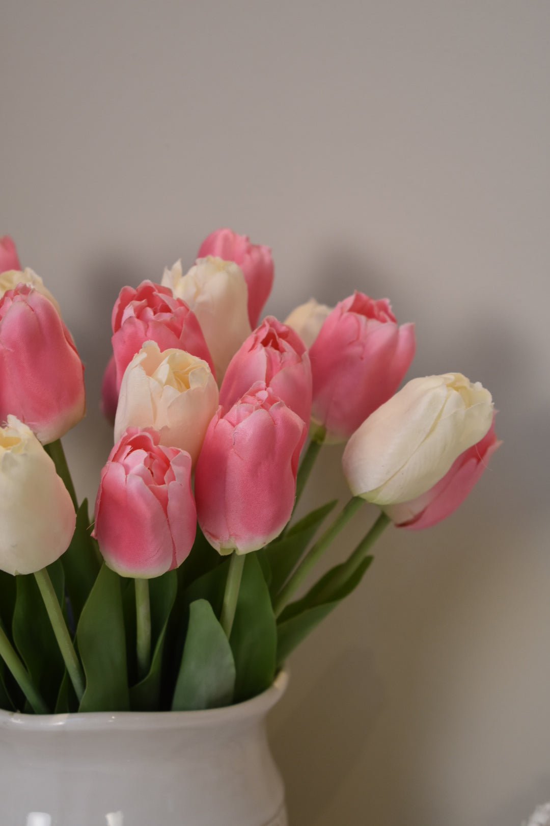 Pink & Ivory Tulip Stems - NalaWillowCo