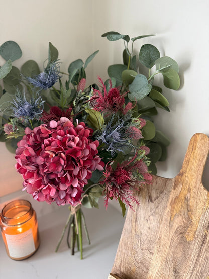 Ruby Winter Faux Flower Bouquet - NalaWillowCo