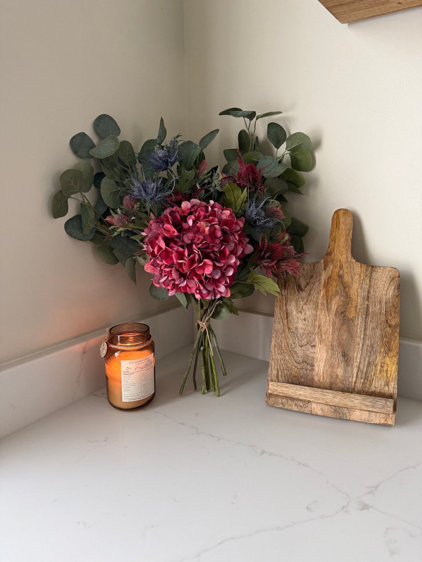 Ruby Winter Faux Flower Bouquet - NalaWillowCo