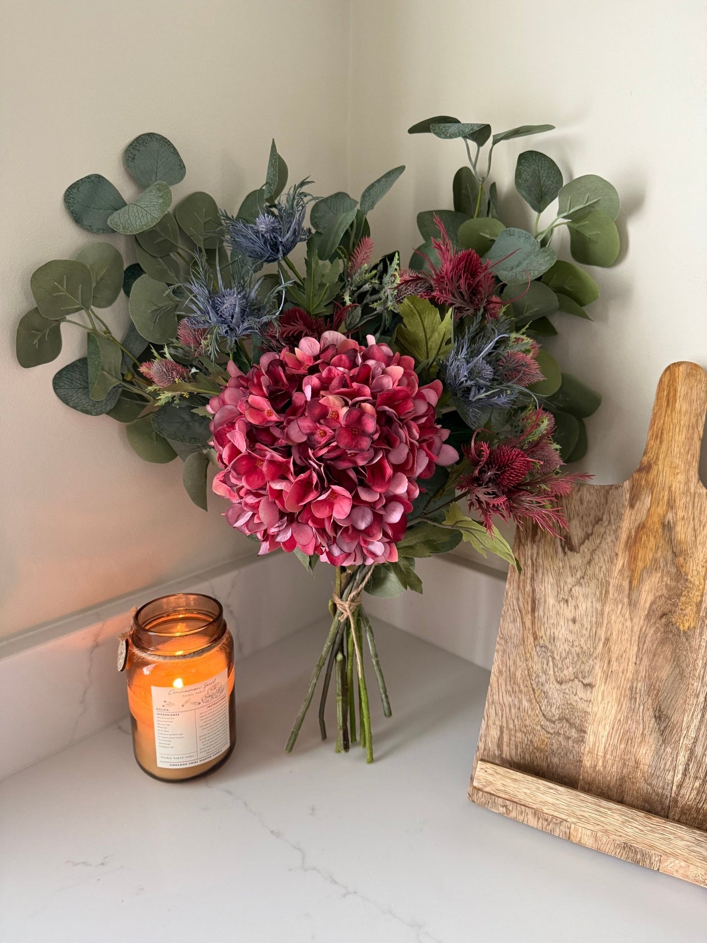 Ruby Winter Faux Flower Bouquet - NalaWillowCo