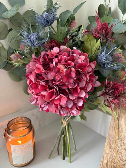 Ruby Winter Faux Flower Bouquet - NalaWillowCo