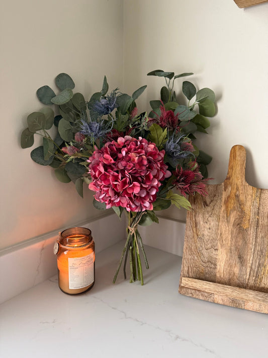 Ruby Winter Faux Flower Bouquet - NalaWillowCo