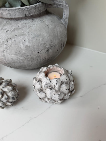 Rustic Acorn Tealight Candle Holder - NalaWillowCo