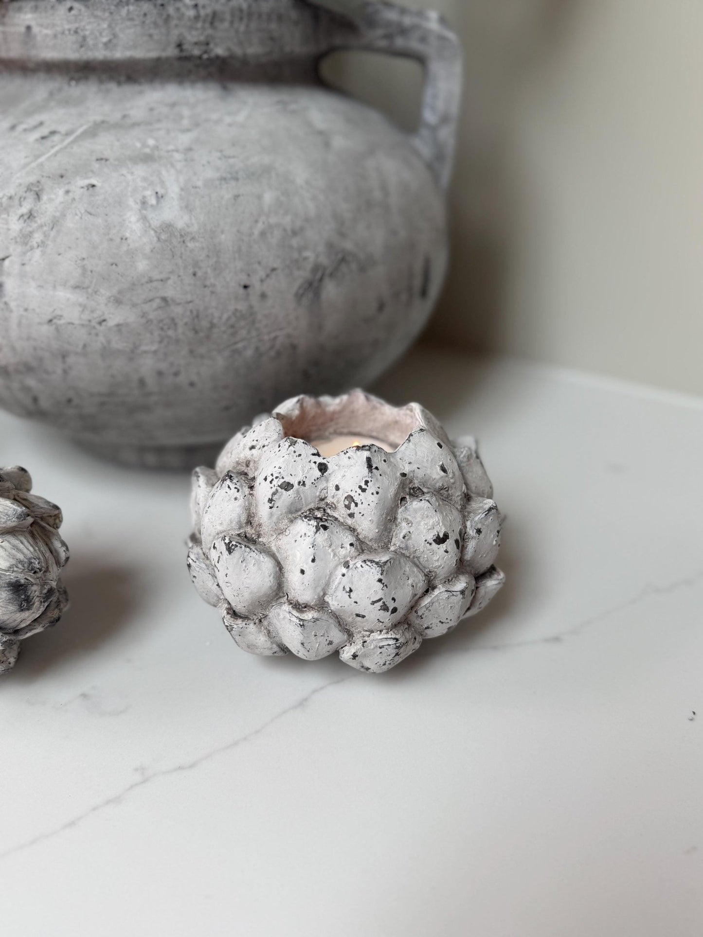 Rustic Acorn Tealight Candle Holder - NalaWillowCo