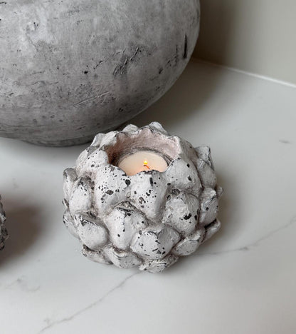 Rustic Acorn Tealight Candle Holder - NalaWillowCo