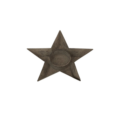 Rustic Metal Star Tealight Holder - NalaWillowCo
