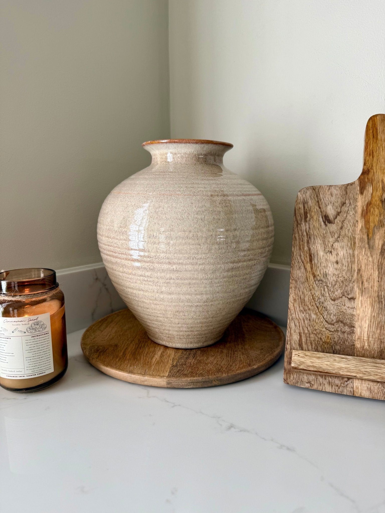 Sabbia Brindled Bowl Vase - NalaWillowCo