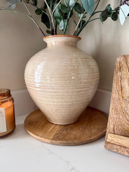 Sabbia Brindled Bowl Vase - NalaWillowCo