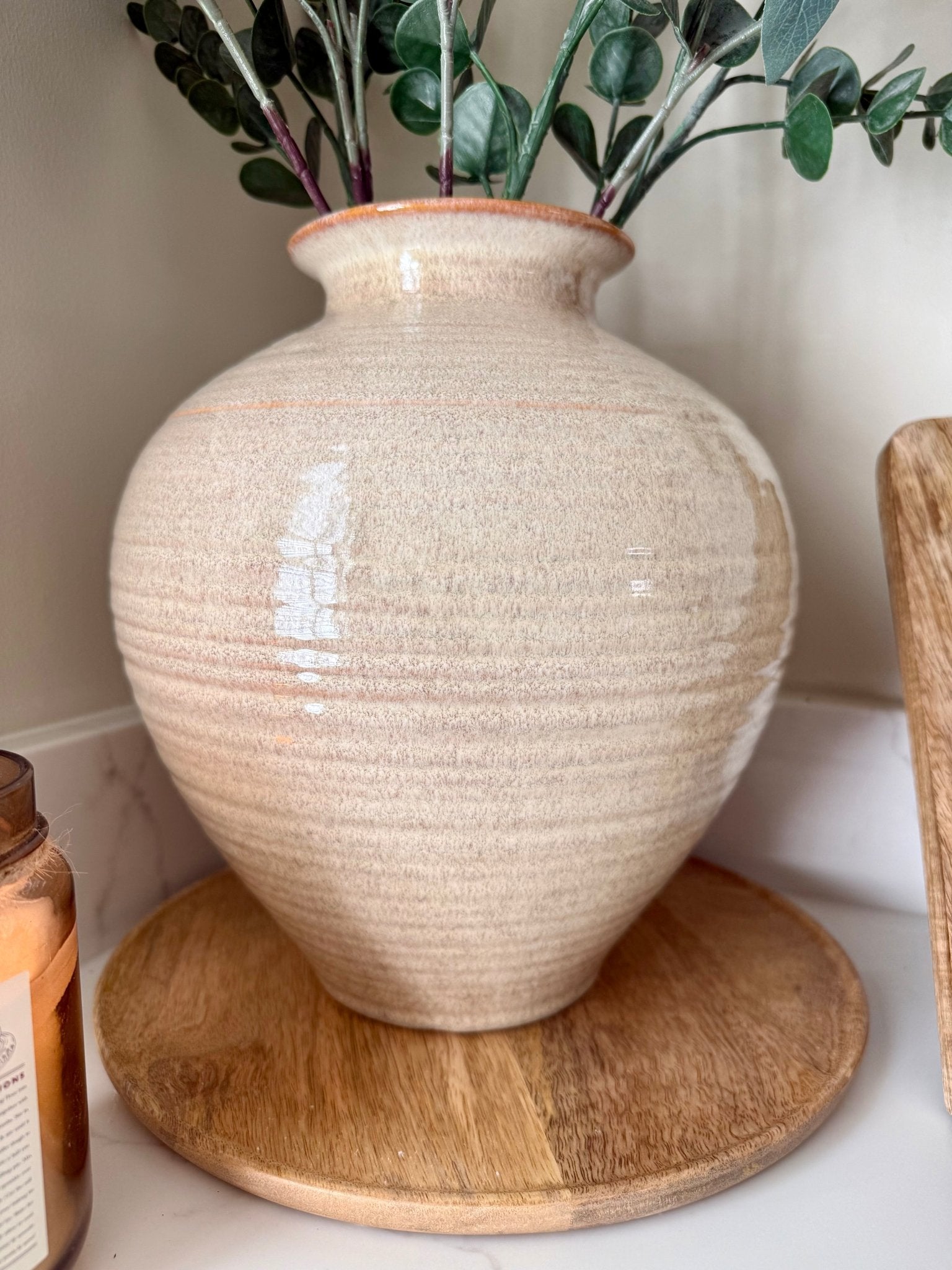 Sabbia Brindled Bowl Vase - NalaWillowCo