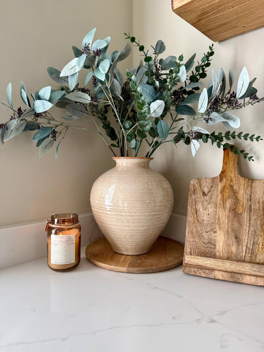 Sabbia Brindled Bowl Vase - NalaWillowCo