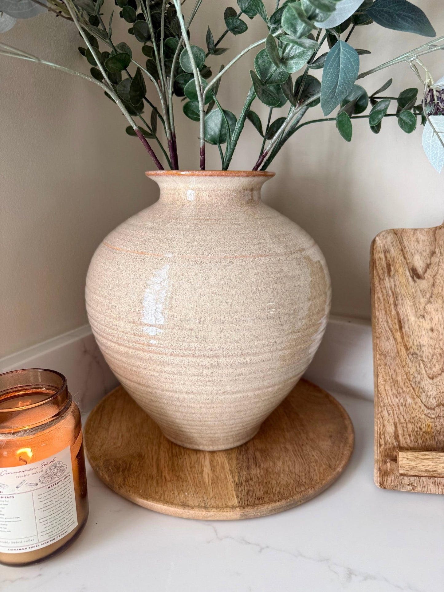 Sabbia Brindled Bowl Vase - NalaWillowCo