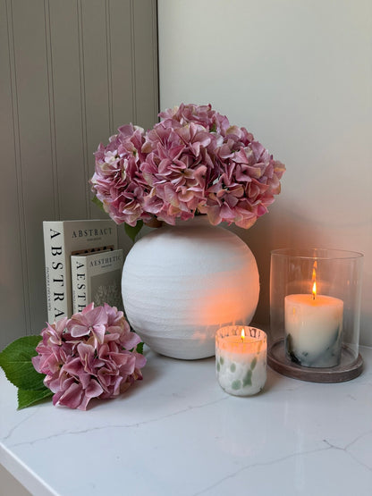 Single Pink Hydrangea Faux Flower - NalaWillowCo