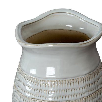 Tava Medium Hewn Ceramic Vase - NalaWillowCo