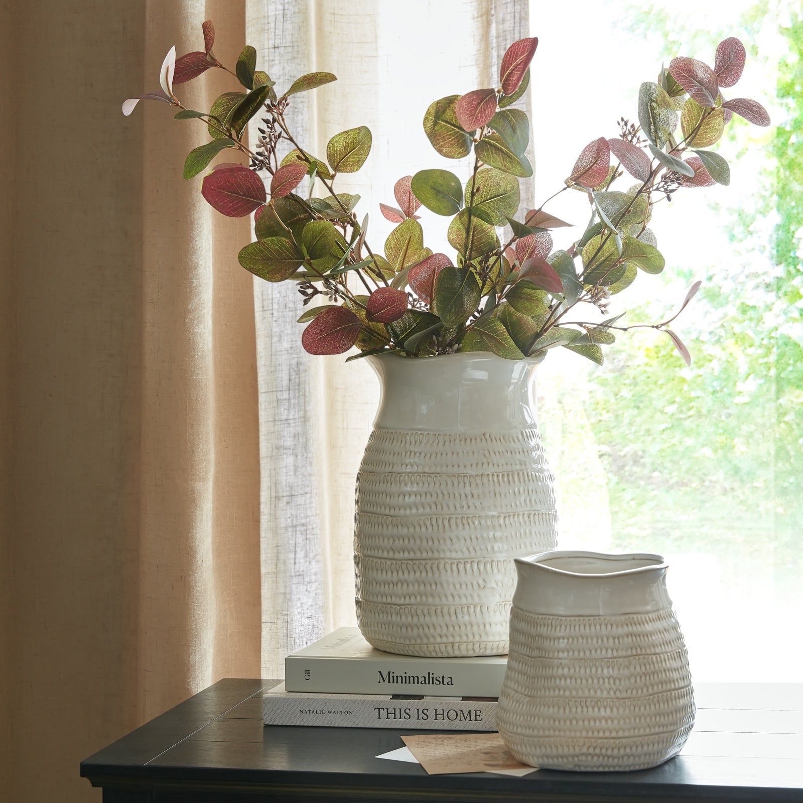 Tava Medium Hewn Ceramic Vase - NalaWillowCo
