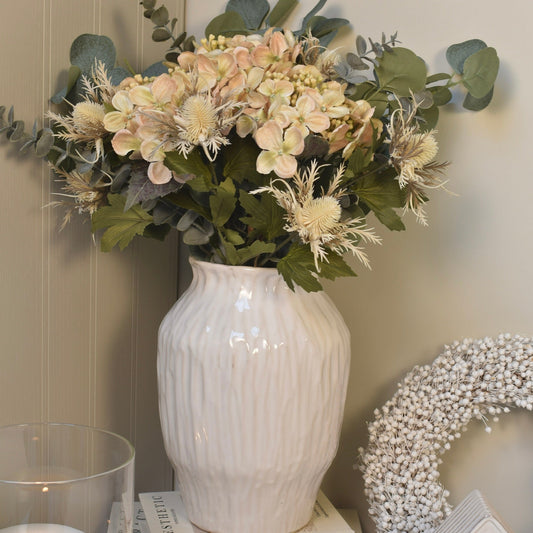 Vanilla Petal Hydrangea Arrangment - NalaWillowCo