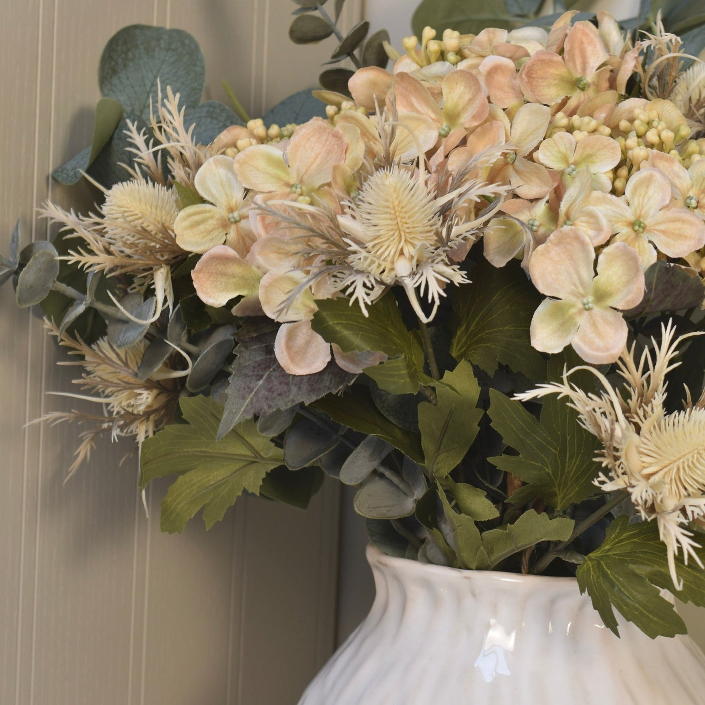 Vanilla Petal Hydrangea Arrangment - NalaWillowCo