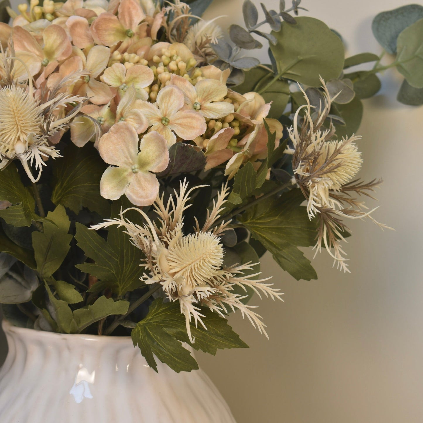 Vanilla Petal Hydrangea Arrangment - NalaWillowCo