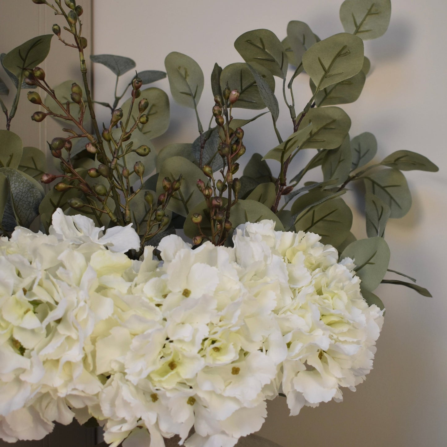 White Hydrangea Bouquet - NalaWillowCo