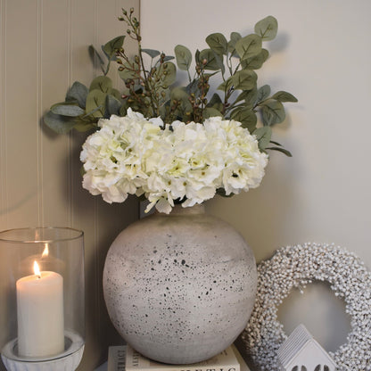 White Hydrangea Bouquet - NalaWillowCo