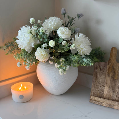 White Meadow Faux Arrangment - NalaWillowCo