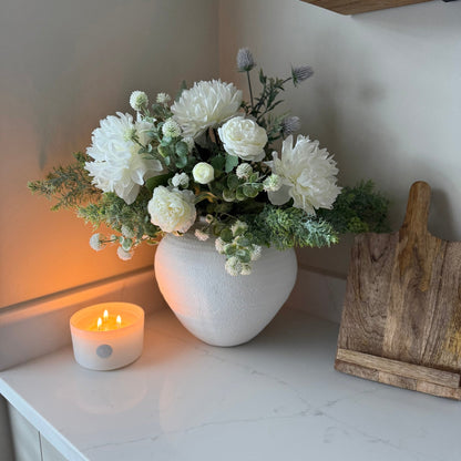 White Meadow Faux Arrangment - NalaWillowCo