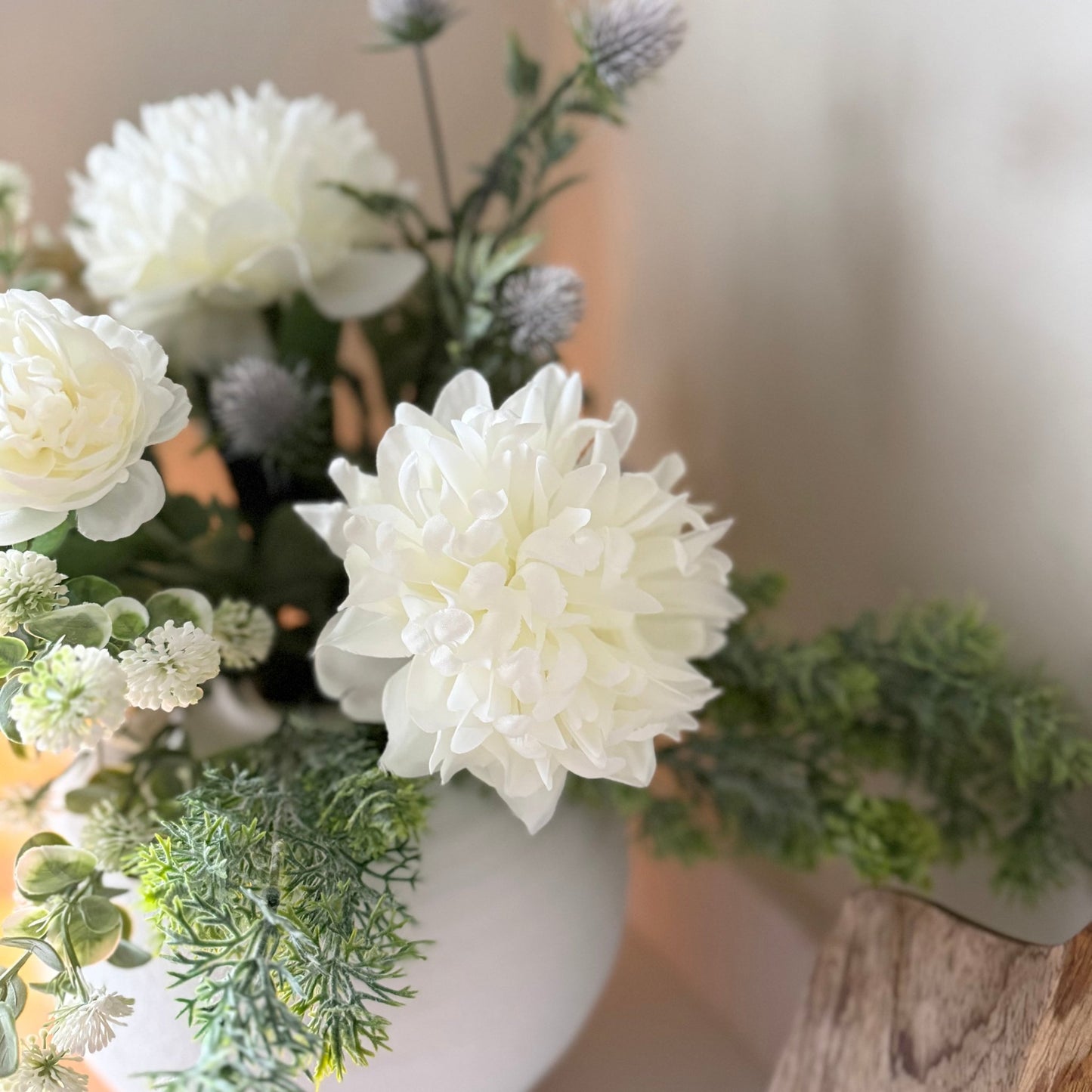 White Meadow Faux Arrangment - NalaWillowCo
